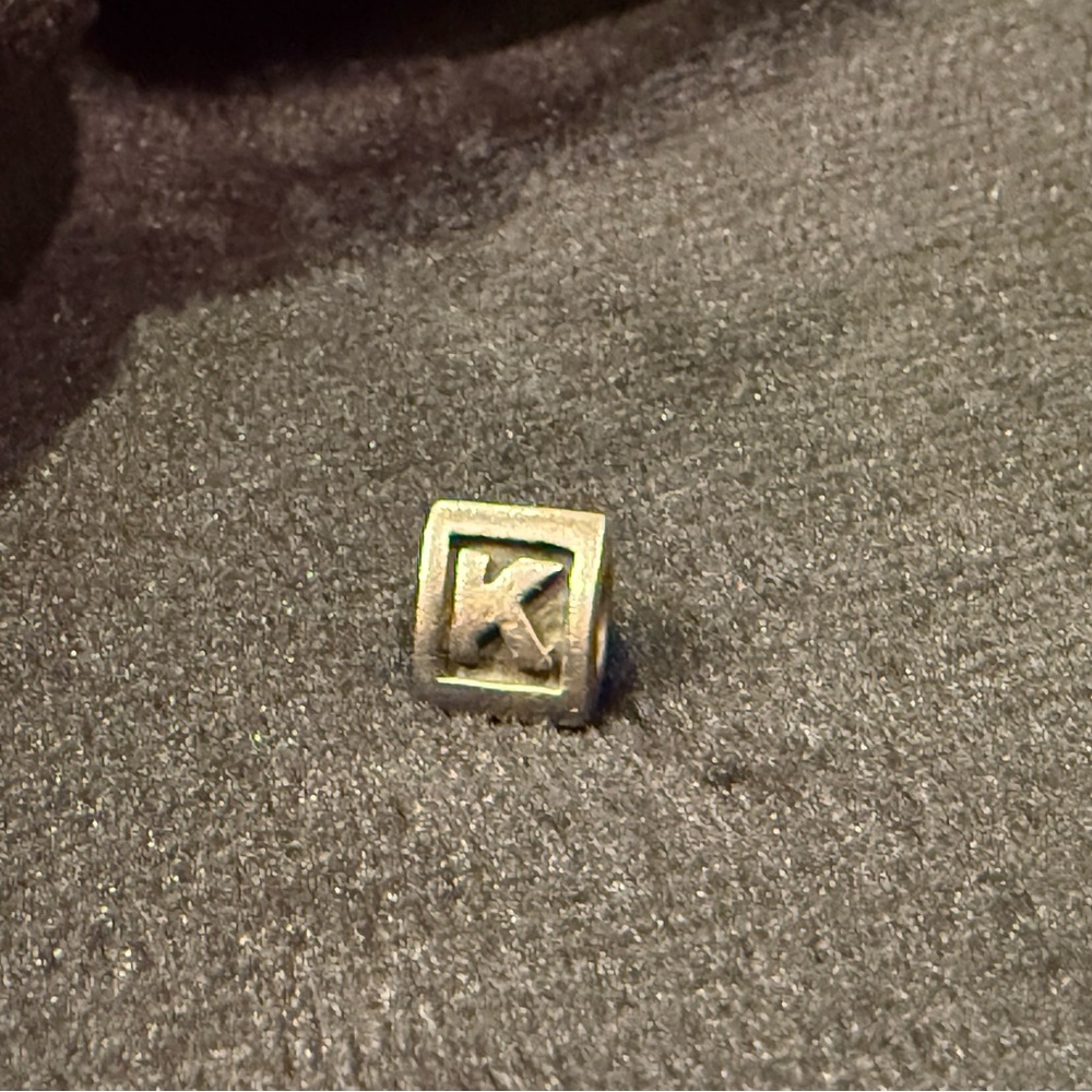 Pandora Sterling Silver 'K' Charm